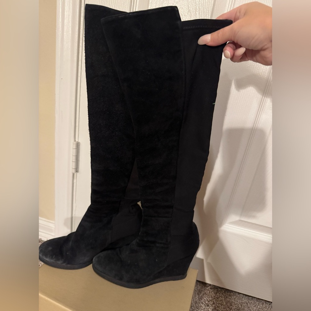 Stuart Weitzman Black Over the Knee Boots
